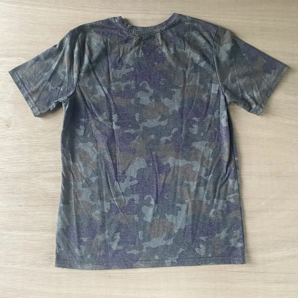 Wonder Nation Boys' Short Sleeve ‘All Good In The Woods’ Camo Print T-Shirt XL